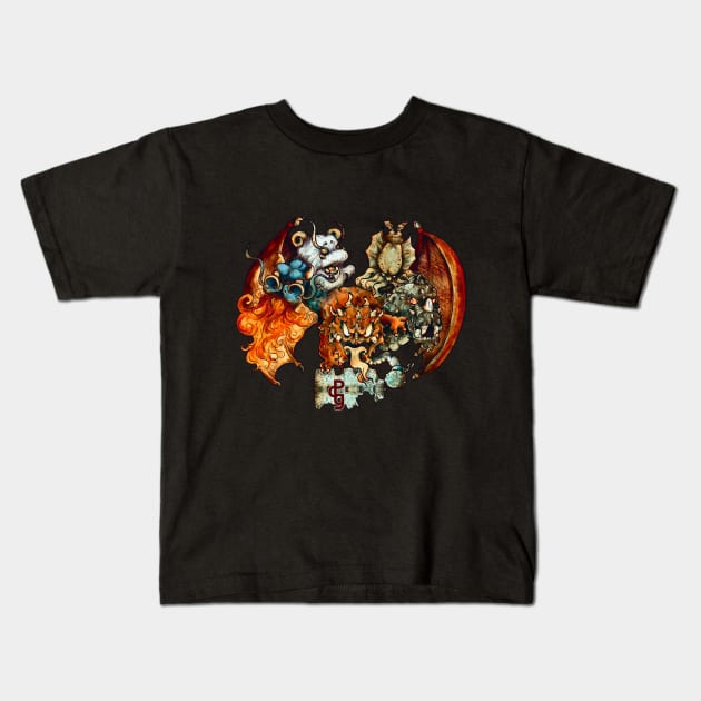 Tiamat's Escape Kids T-Shirt by Sutilmente